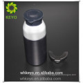 Bouteille de pompe airless en plastique cosmétique 100ml flacon pulvérisateur d&#39;emballage de soins de la peau noire pour les soins personnels